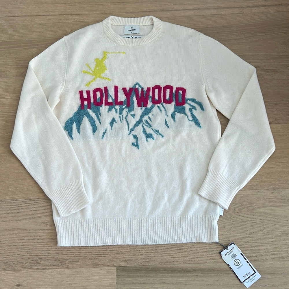 BRAND NEW Bogner x Harden Fred Segal Cashmere Crewneck Sweater in Size Medium